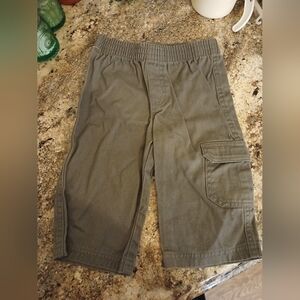 Kids Olive Cargo Pants